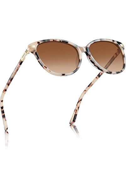 AVAWAY Cat Eye Sunglasses Pink Tortoise Acetate Frame Polarized UV Protection...