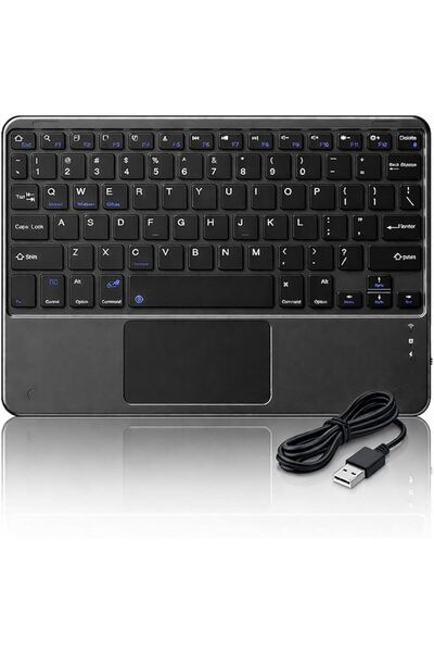 MultiGO MB®Wireless Keyboard With Touch Pad, Silent Keys, Rechargeable Long L...