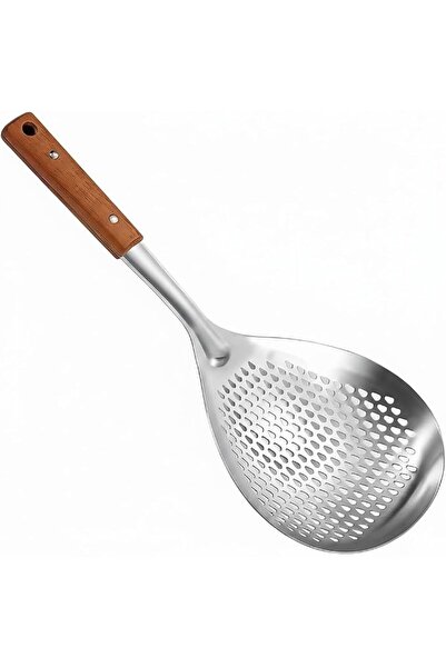 SYOSI Stainless Steel Fine Mesh Colander Strainer, Clip-On Spider Handle Meta...