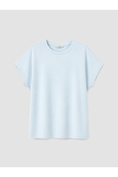 LC Waikiki Nevavm with Difference Big Size 100% Cotton Women's T-Shirt