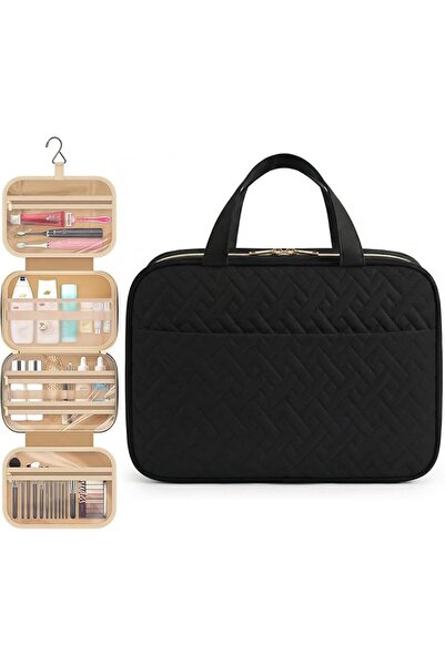 KOWVOWZ Hanging Travel Toiletry Bag, Waterproof Makeup Organizer with Multipl...
