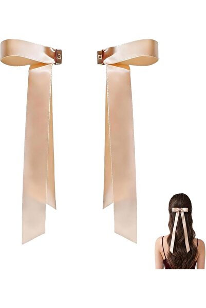Generic Ballet Style Magnetic Bow Hair Clip, Detachable Satin Ribbon Hair Acc...