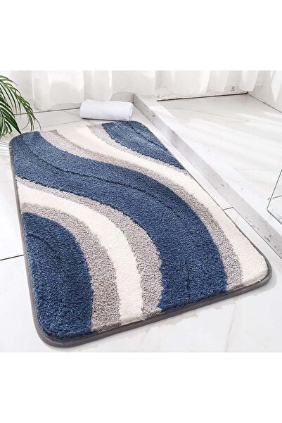 Arabest Microfiber Bathroom Rug,Soft Fluffy Non-Slip Bath Mat,Machine Washabl...