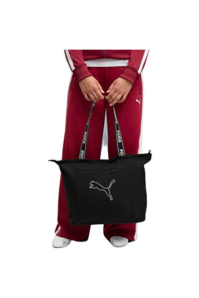Puma Geantă shopper cu bază structurată 19L, neagră, pentru femei