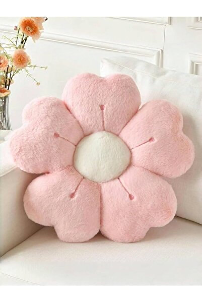 Generic Pink Flower Plush Cushion Pillow – Soft Cute Floral Throw Pillow for ...