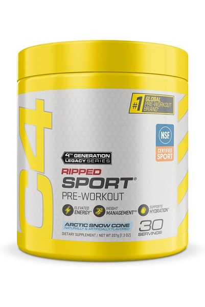 C4 Ripped Sport Pre-Workout Powder by Cellucor - 30 Servings