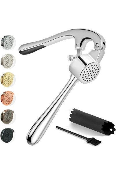 GENERAL Garlic Press, Premium Mincer Set with Silicone Roller Peeler and Clea...