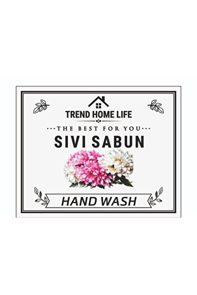Trend Home Life 8 Adet Suya Dayanıklı Özel Tasarım Etiket Ayçiçek Yağı Zeytin Yağı Sıvı Sabun Bulaşık Deterjanı Pamukluk Etiketi Sticker