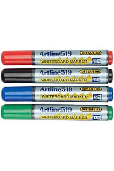 artline Marker Pentru Tabla De Scris 519 - Dry Safe Ink 48H, Varf Tesit 2.0-5...