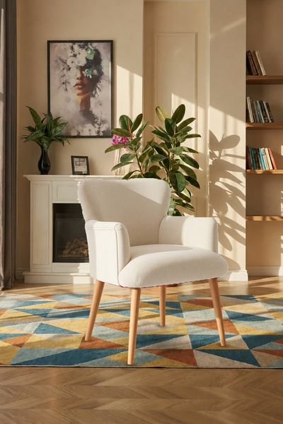 LOVİSSE HOME Hera Tekli Koltuk Berjer - Ofis Bekleme Salonu Kafe Balkon ve Mu...