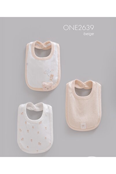 Caramell Newborn Patterned Baby Boy Bib One2639
