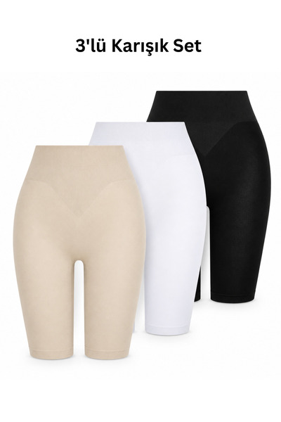 Formactive Women's Seamless Long-Leg Boxer Underwear in Mixed Colors – High W...