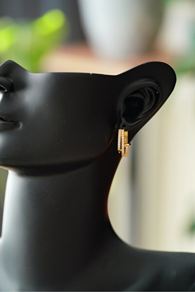 XUPING JEWELRY Zirkon Taşlı Çivi 14K Altın Kaplama VIP Küpe