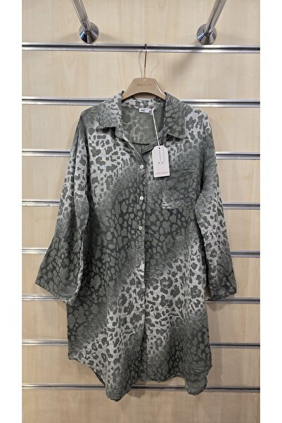 Park Moda İtalyan Keten Tunik Gömlek %100 Pamuklu