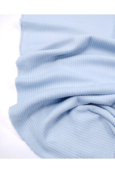 Kumaş Parça Baby Blue Report Knitted Fabric Thin, Flexible, Soft, Suitable fo...