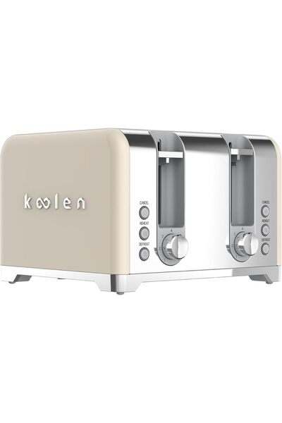 Koolen محمصة خبز من الفولاذ المقاوم للصدأ بـ 4 شرائح، طراز Limited Line، بقوة...