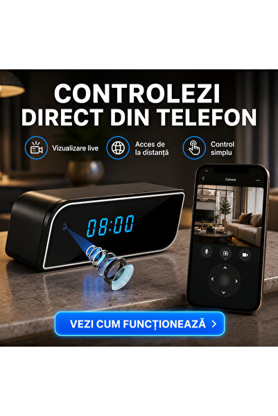 OEM Κρυμμένη κάμερα WI-FI σε ρολόι ξυπνητήρι (GR-V04)