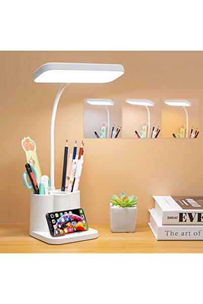 Arabest Desk and Night Lamp,LED Desk Light,3 Color Mode,Pen Holder,Phone Stan...