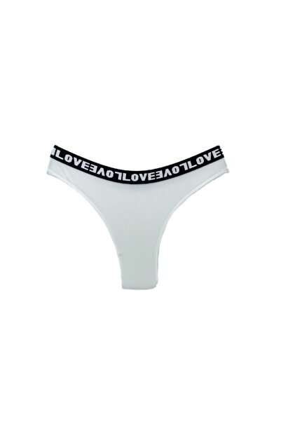 HUNEX UNDERWEAR Γυναικείο Βραζιλιάνικο Βαμβακερό Λευκό 676LEY, Μέγεθος XL