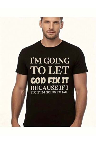 23ERVA 1pc Womens God Fix It Slogan Tshirt Cotton 180gsm.Printed Tee.Unisex C...