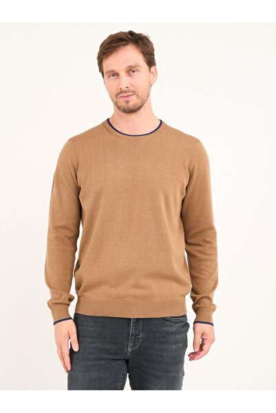 Lee Cooper - Pulover barbat cu maneca lunga de culoare uniforma