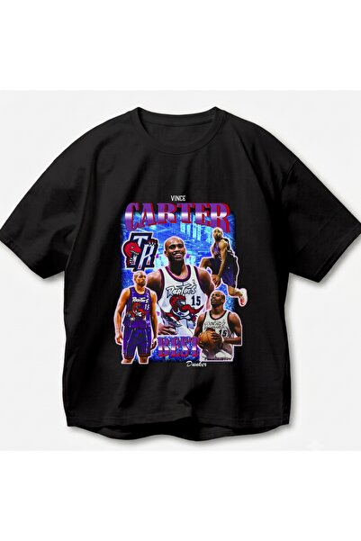 SVART WEAR Vince Carter Printed Vintage Y2K Retro Unisex Oversize 100% Cotton...