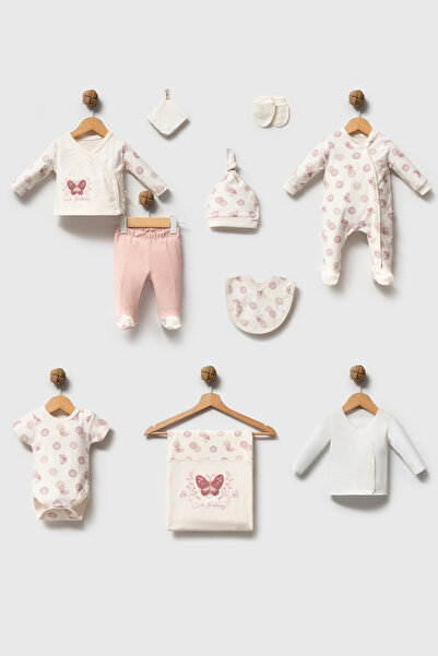hhoneybaby 100% Organic Cotton Cute Butterfly Baby Girl Embroidered Luxury 10...