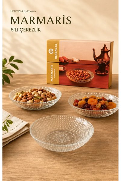 Herencia Marmaris - 6 PCS Oval Çerez Seti