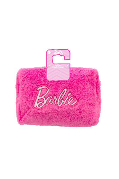 Barbie Trusă cosmetică de pluș pentru copii, roz, moale, cu fermoar