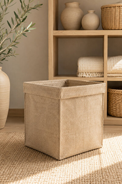 Dathcha Jute Cube Box 30 X 30 X 35 cm – Open-Ended Multi-Purpose Decorative S...