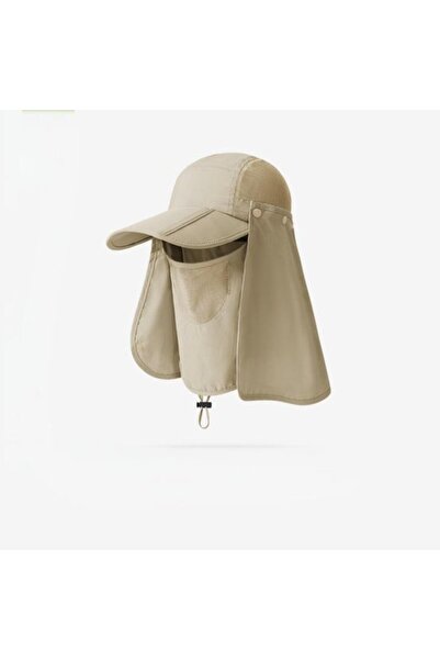 STARSTAR Fisherman hat with face shield neck cover UPF50+ detachable brim.