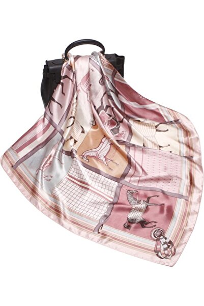 STARSTAR Women's square scarf 90x90cm satin printed shawl gift.