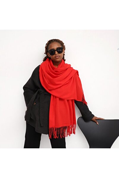 STARSTAR Women's silk scarf 210x70cm royal blue elegant soft winter.