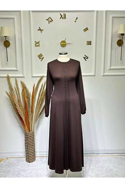 ModaMinar Women's New Season Combed Cotton Mother's Dress with Elastic Sleeve...