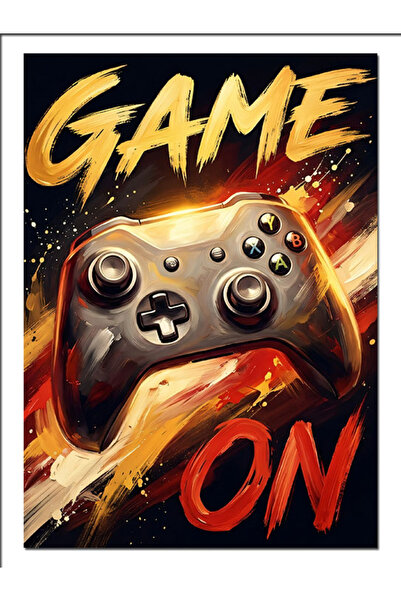 Artmeg Pânză decorativă pentru controlerul de joc Game On - Tablou din lemn MDF