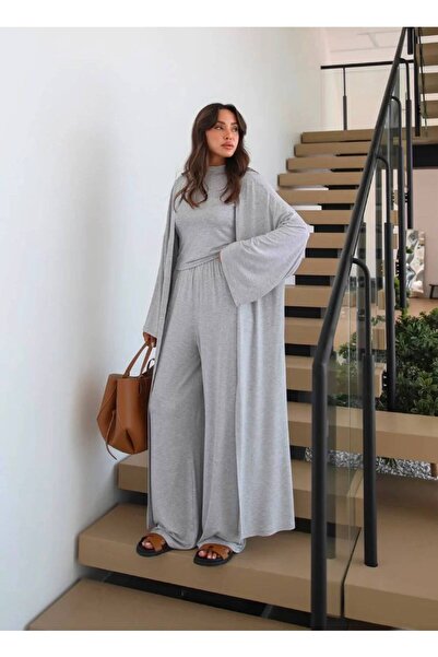 Bak'ap Premium Trend 3'lü Kimono Takım - Basic Takım