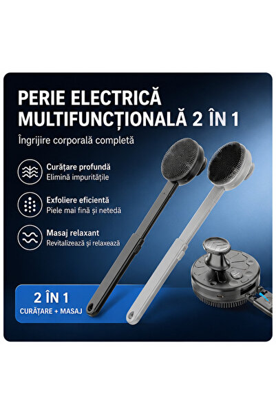 OEM Perie Electrică Corporală cu Mâner Telescopic, Peri Cărbune