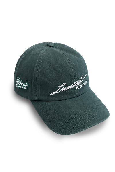 BlackBörk Limited Edition Embroidered Petrol Green Vintage Washed Baseball Cap