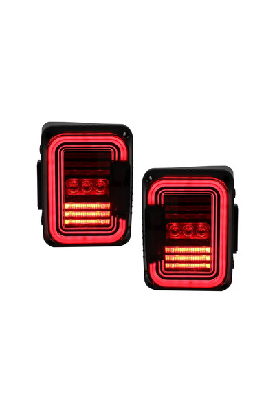 tuningset Stopuri Full LED compatibile cu Jeep Wrangler JK 2007-2017