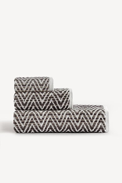 CEMETEKS Zyon Yarn Dyed 3-Piece Towel Set Stone