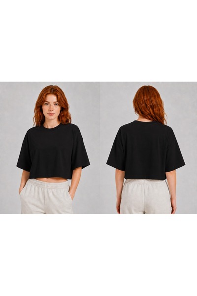 OVERSİZE CROP T-SHİRT