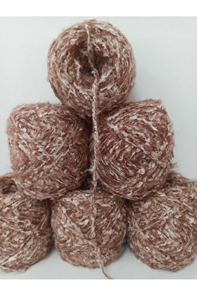 İPEK YÜN İPLİK DÜNYASI Buklet Knitting Yarn (Tan, Milk Coffee) 630Gr