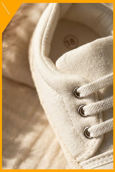 Generic Brand Soft Sole First Step Shoes Cream Cotton Baby Sneaker Size 18-19