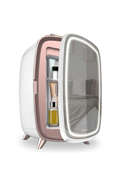 CECOTEC Mini Frigider cosmetice CoolingBeauty 6000 Mirror, 6 L, oglinda si lu...