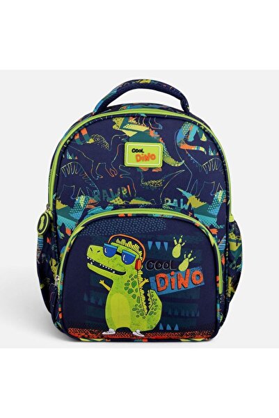 OEMVURAL Ghiozdan gradinita dinozaur 3D albastru baieti 3-6 ani