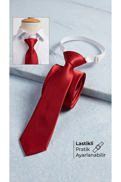 nevzat şahin küçüktilki est 1987 Red Children's Tie Elastic Adjustable Premiu...