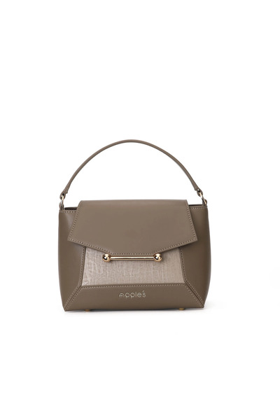 Generic Brand APPLES Women’s Small Leather Handbag – Elegant Top Handle & Cro...