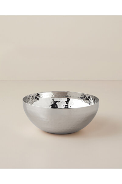 English Home Arden Metal Dekoratif Kase 20x20x6 cm Gümüş