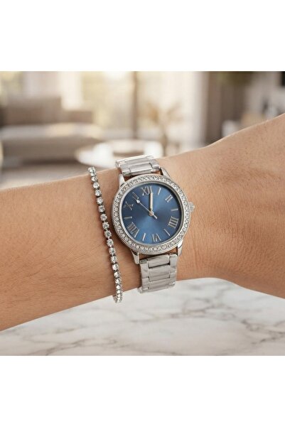 Feronnucci Women's Wristwatch Stainless Steel Band Roman Numeral Analog 3 Ind...