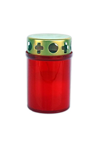 LCA Set 12 x Candela cu Capac Rosu 15 Ore